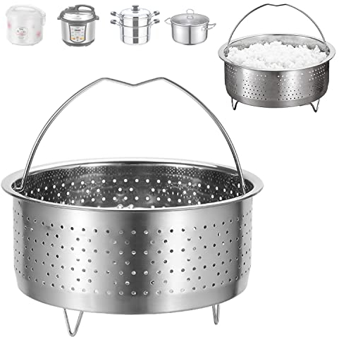 ZPSNDP Dämpfeinsatz,20cm Dampfeinsatz für Topf, Edelstahl Siebeinsatz für Töpfe, Schnellkochtopf Einsatz, für Dünsten von Gemüse, Fisch Steamer, Früchte Eier