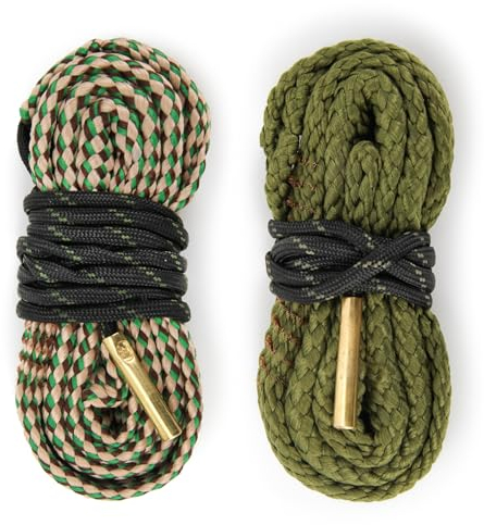 VicBre Cuerda de Limpieza de cañón Pistola para Calibre .308/.3030/.300/.303,Calibre .380/.38/.357/9mm