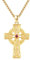 MEDWISE Herren GoldKette 925 Sterling Silber ViKing Kreuz Kette Keltisches Kreuz Anhänger Keltisches Wikinger Kette Keltischer Anhänger Vergoldete Keltischer Schmuck für Damen Herren Sohn Freundin