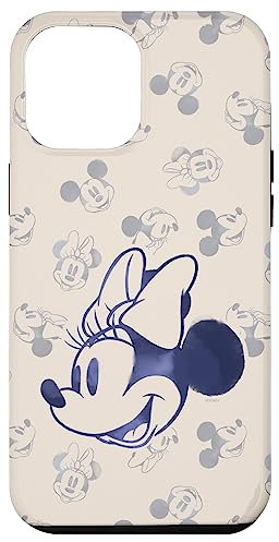 iPhone 12 Pro Max Disney Minnie and Mickey Mouse Heads Retro Vintage Classic Case