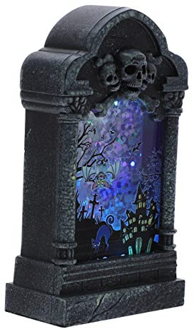 UKCOCO 5St Halloween-Nachtlicht geführtes Friedhofslicht Halloween-Zubehör grabstein Halloween-Friedhofslampe Friedhof Lichtverzierung LED Requisiten Lieferungen schmücken Stehlampe