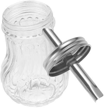 ABOOFAN Botella De Aceite De Cocina Con Vertedor De Azúcar Recipiente De Vidrio Para Salsa De Soja