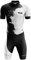 VOXCAUTQ Triathlon Anzug Herren,Herren Pro Fahrrad Skinsuit Kurzarm,Einteiliges Radtrikot,Triathlon Einteiler Kurz - 3Taschen für Wettkampf Run, Cycle, Swim (Typ-11,L)