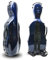WUQIMUSC Custodia rigida leggera per viola in fibra di vetro per dimensioni da 16 a 16,5, custodia rigida per viola con spalline, 2,68 kg, guscio impermeabile (blu scuro)