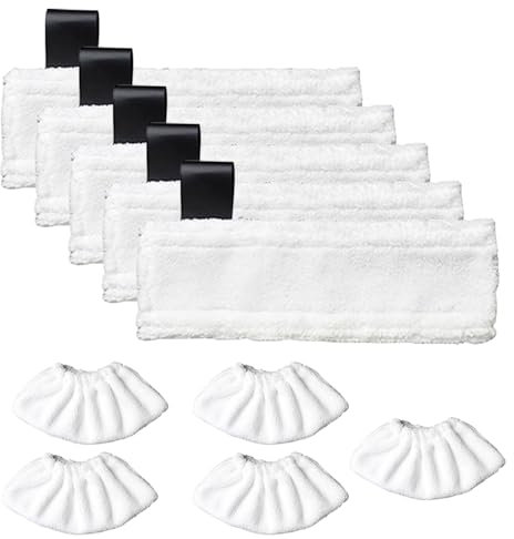 GVRGO Compatible avec les accessoires de nettoyeur vapeur Karcher Easyfix Sc2 Sc3 Sc4 Sc5-5, 5 housses en tissu