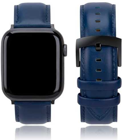 CORROPELLE Correas Reloj Cuero Compatible con Apple Watch 49mm 46mm 45mm 44mm 42mm Hombre y Mujer, Elegante Correas Reloj Cuero Genuino Repuesto Pulsera para iWatch 10 9 8 7 6 5 4 3 2 1 Ultra2 1 SE2 1