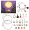 Schmuck-Adventskalender 2024, Halloween-Adventskalender 2024, trendiges Schmuck-Set für erwachsene Frauen und Teenager-Mädchen, 24-Tage-Bastelset, Charm-Halskette, Armband-Set,