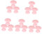 FOMIYES 5 Sätze Pilzmassagegerät Massage Tool Massagetool Massage Zubehör Rnw Skin Care Massage Gesicht Gesichtsmassagegerät Aus Harz Massagestein Für Frauen Stein Kratzen Rosa 3 Stück * 5