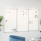 Sufrk Magnetische Klapptafel 120 x 80 x 1,7 cm aus Aluminium, Whiteboard, trocken abwischbar, mit Halterung für Marker und Kanten aus Aluminium