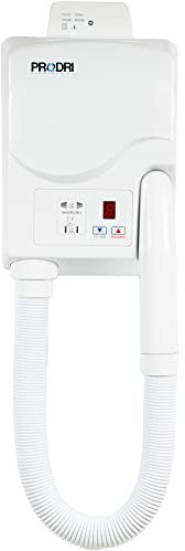 Pro Washroom Body & Hair Dryer - Wall-Mounted Hair Dryers with Shaver Sockets - 5 Heat Settings - Safe for Bathroom Installation - for Hotels, Gyms & Spas (Digital Display)