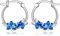 Orchid Earrings S925 Sterling Silver Orchid Hoop Earrings Hawaiian Orchid Flower Jewellery for Orchid Floral Lovers Women Female