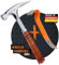 PICARD Marteau de couvreur n° 790 ½ + Mini BlackGiant® + autocollant - Poids total : 800 g - Surface rugueuse - Support magnétique - Protection contre la corrosion - Manche en acier avec poignée en