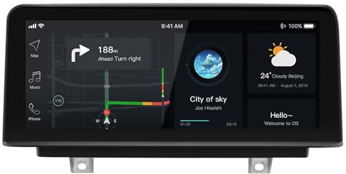 Carplay con pantalla táctil de 10.25 pulgadas y radio de coche Android Auto para BMW Serie 3 4 F30 F31 F32 F33 F34 F36 (2011-2017) con sistema NBT multimedia receptor de pantalla estéreo de coche (F30