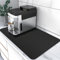 Coffee Mat Super Absorbent Drying Mat Coffee Bar Accessories Match with Waterproof Rubber Backing Fit Under Coffee Maker Coffee Machine Coffee Pot Coffee Bar Accessories (Black, 43×80cm)