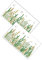 2 Blätter Wandaufkleber Neon Die Heimdekoration Wandtattoo Libelle Lampe Vintage- -kuchendekorationen Für Mädchen Schwarze Entfernbare Tapete Leavesz-tapete Pvc ibasenice