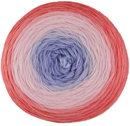 LANA GROSSA Merino Lace Aquarell | Extrafeine Merinowolle in Lace-Garnstärke im Farbverlauf bedruckt | Handstrickgarn aus 100% Schurwolle (Merino) | 100g Wolle zum Stricken & Häkeln | 800m Garn FB11