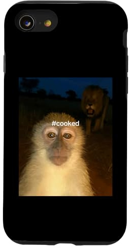 Funny monkey meme saying cooked i'm cooked meme silly Case for iPhone SE (2020) / 7 / 8