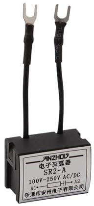 qudkdhs Contattore Elettrico CC 2 Pezzi CJX2 Bobina contattore CA soppressore di sovratensione SR2-A/220V/24V/RC Resistenza-capacità estintore elettronico Arco (SR2-A 380-440VAC/DC)