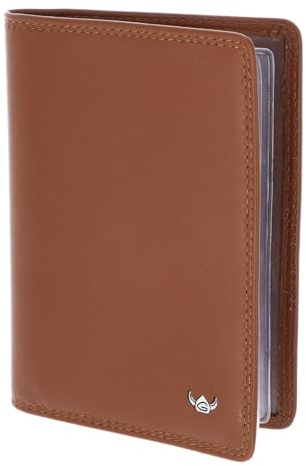 Golden Head Leder Ausweisetui Polo RFID Protect Ausweishülle 4408 Cognac braun