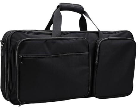 Yctze DJ Controller Case, Canvas Foam Padded 24x12x4in DJ Bag, Water Proof Carrying Case with Adjustable Shoulder Strap & External Pockets, Ideal for SB3 SB2 400 Controller