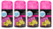 Fresh & More Lufterfrischer Nachfüller 4er Pack 250ml Vanille - Duft Nachfüller kompatibel mit Air Wick Freshmatic, Glade Brise - Duftspray für Geruchsneutralisierung & Frische