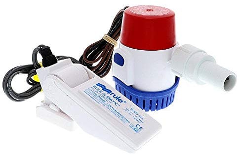 Rule Kit pompa di sentina standard da 500 GPH con interruttore galleggiante - 12V