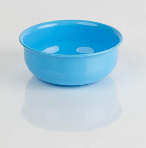Kimmel Bol à soupe en plastique réutilisable incassable empilable 10 cm Bleu clair