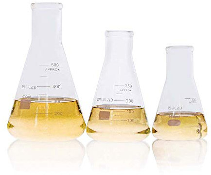 ULAB Scientific Conical Flask Set, Including Each 1pc of Vol.150ml 250ml and 500ml, Borosilicate 3.3 Glass Material, UEF1028