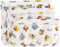 Bumkins Disney Travel Bag, Toiletry, TSA Approuvé Pouch, Zip Bag, Quart Size Airline Compliant, Clear-Sided, Baby, Diaper Bag Organization, Accessoires, Packing, Lot de 3 Tailles, Winnie l'ourson