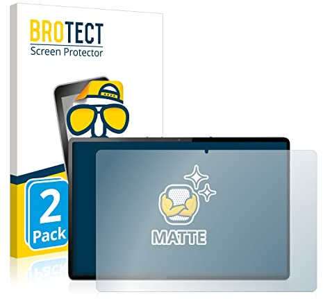 BROTECT Schutzfolie für Lenovo Tab P12 Pro | 2 Stück Entspiegelnder Displayschutz Made in Germany Matte Displayschutz-Folie Anti-Reflex Anti-Fingerprint Einfache Montage