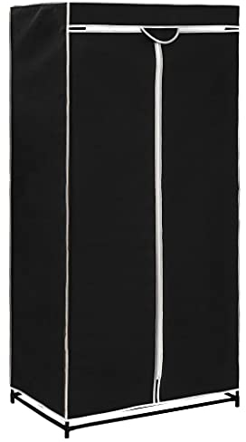 Susany Garderobe Stoffschrank Faltkleiderschrank Kleiderschrank Stoffkleiderschrank Mit Reißverschlüssen,Abmessungen:75 x 50 x 160 cm (B x T x H),Eisenrohr + 100% Polyester