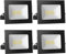 4 Pack Foco LED Exterior 20W, Alto Brillo 2000LM Proyector LED Exterior Iluminación 3000K Bianco Caldo, Luz de Seguridad Impermeable IP65, Lampara LED Pared Techo para Jardín Garaje Camino Patio