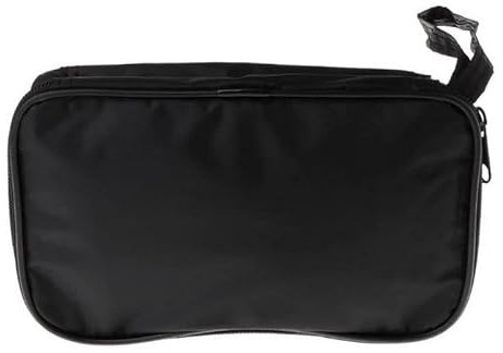 Automation247 Multimeter Black Cloth Bag 20x12x4cm Durable Waterproof Shockproof Soft Case 002456