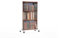 Könighaus Bild Infrarotheizung Standgerät - 1200 Watt - Energiesparend = wärmt innerhalb von 2 Minuten - mit Standfüßen & Thermostat - mobile Standheizung - Echter Hingucker mit Motiv: Bücherregal
