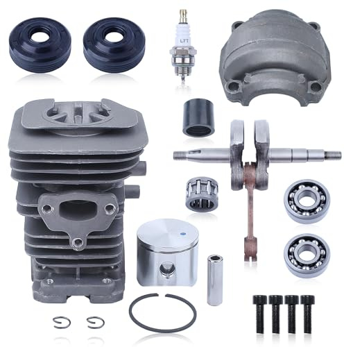 Gubeter Kit Guarnizioni Cuscinetto Manovella Pistone Cilindro 40Mm, Per Motosega Per Husqvarna 136 137 141 142, 530069941, 530 06 99 41, 530 02 97 94, 503920801, 530056363, 503161602, 503161602
