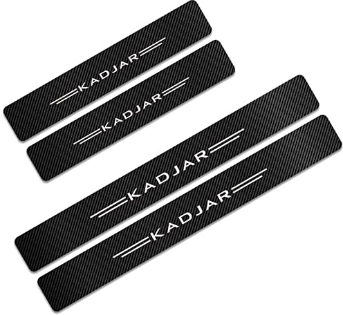 4 Stück Auto Kohlefaser Einstiegsleisten Für Ren-Ault Megane Scenic Clio Duster Sandero Captur Logan, Car Scuff Plate Türschwelle Sill Aufkleber Styling Trim Tuning Zubehör, KADJAR