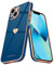 Teageo for iPhone 13 Case Cute Heart Pattern for Women Girls Slim Luxury Bling Plating Soft TPU Anti-Scratch Shockproof Bumper Phone Case for iPhone 13, Royal Blue