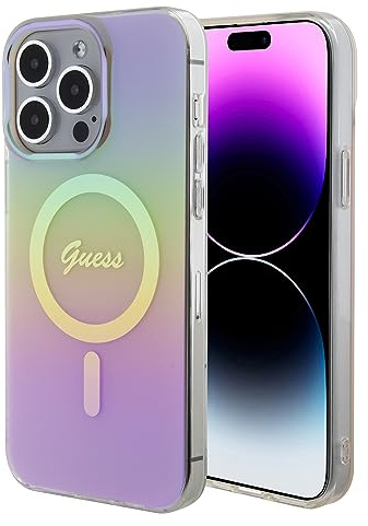 Guess GUHMP15XHITSP Hülle für iPhone 15 Pro Max 6.7 Rosa hardcase IML Iridescent