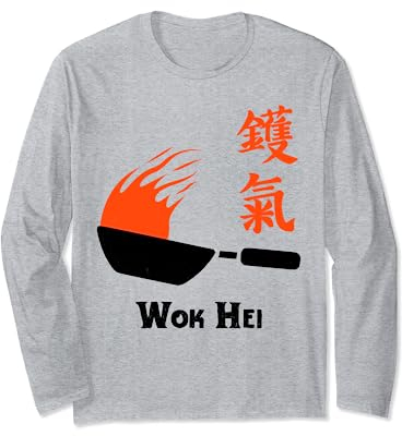 Sapori di Wok Hei Divertente Wok Cinese Cottura Riso Fritto Maglia a Manica