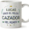 MUGFFINS Tazas Personalizadas para CAZADOR hombre - En Español - Mejor del Mundo - 11 oz / 330 ml - Regalo Personalizable original y divertido
