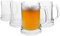 Rink Drink Glass Beer Mugs - Pack of 4-500ml Large Classic German Style Pale Ale Dishwasher Safe Larger Stein Traditional Beer Tankard Glasses with Handles