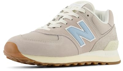 New Balance Women's 574 V2 Sea Salt Sneaker, Moonrock/Chrome Blue/Sea Salt, 8