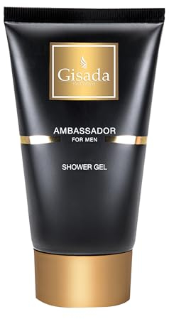 Gisada - Ambassador Men Shower Gel 100 ml for Men Spicy, Vibrant, Fresh and Powerful Fragrance