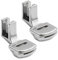 DAZZLUXE Lot de 2 pieds pour machine à coudre argentés, accessoires universels pour machines à coudre, pied à froncer, pied pour ourlet à coudre, convient pour tissus d'épaisseur fine à moyenne