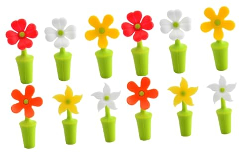 TOPBATHY 12 Pcs Silicone Wine Stopper Beer Bottle Plug Wine Bottles Stoppers Wine Bottle Stopper Silicone Wine Caps Green Vases Flower Decor Whiskey Decanter Beer Bottle Cap Seal