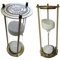 Minuteur Sablier pour 60 Minutes Sandglass Timer 60 Minutes Décoration Basse de Thé Étagère à Livres Jeu Scolaire Ornement Cadre en Bois Sand Timer l'horloge Blanc