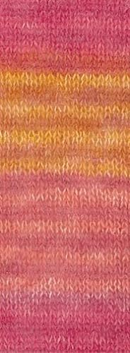 LANA GROSSA Silkhair Print | Feines Lace-Garn aus Superkid Mohair mit Seide | Handstrickgarn aus 70% Mohair (Superkid) & 30% Seide | 25g Wolle zum Stricken & Häkeln | 210m Garn FB 428