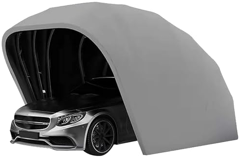 sjdoPulse Mobiler Carport, Vollautomatischer Ferngesteuerter Autoschirm, Zusammenklappbares Autozelt, Tragbare Anti-Schnee-Zelt-Autoabdeckung