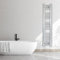Toallero calefactor cromado estrecho de 250 mm de ancho, recto, plano, calentador de baño, radiador Turkish Zone (250 mm de ancho x 1400 mm de alto)