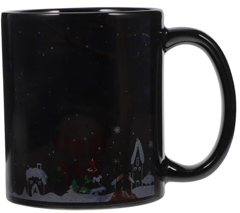 IMIKEYA Weihnachtsbecher Mit Farbwechsel Schneemann Kaffeetasse Frohe Weihnachten Becher Schneemann Frühstückstasse Weihnachtsbecher Schneemann Musterbecher Individuelle Tassen